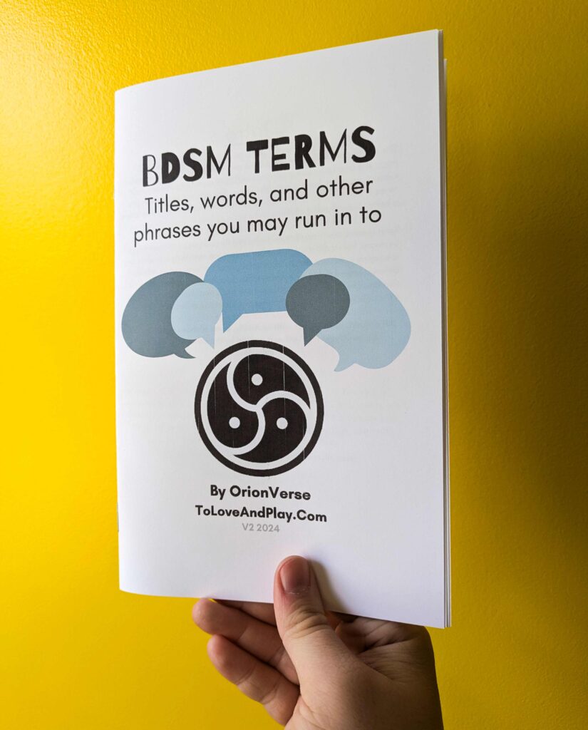Kink and Sexuality Terms Zine